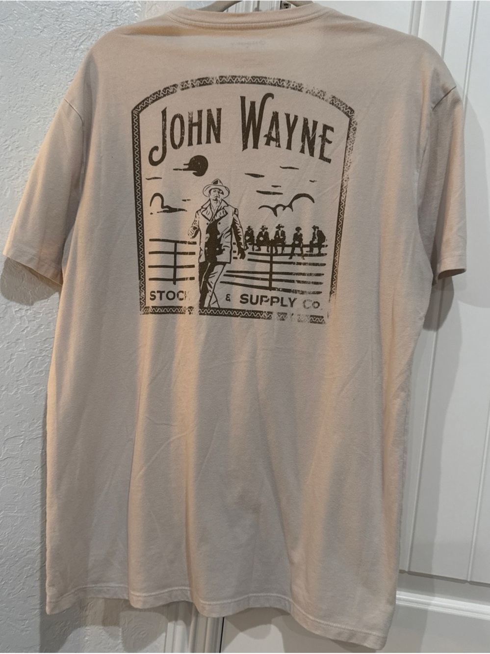 Hooey Beige John Wayne Graphic Short Sleeve Tee